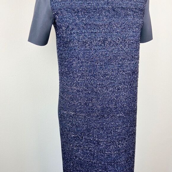 Tory Burch Short-Sleeve Tinsel Shift Dress - Picture 3 of 6